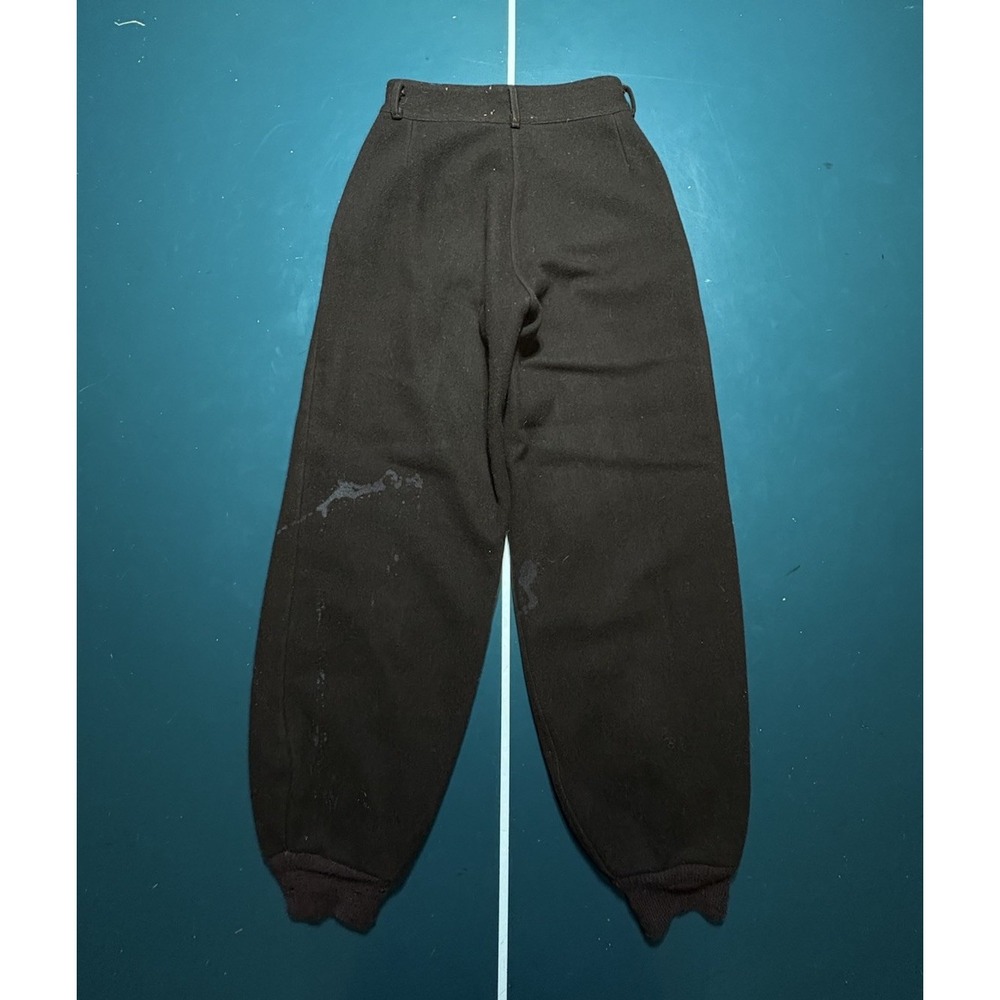True Vintage 40s Wool Pants Size 28x28 Hunting Military Lined Talon‎ Side Zipper